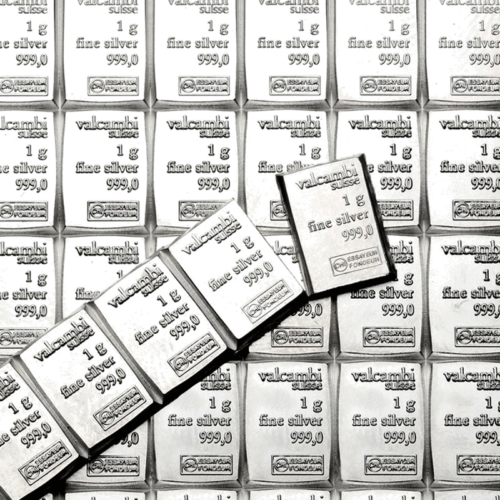100 x 1 g CombiBar™ Silver Luites, Valcambi (4)