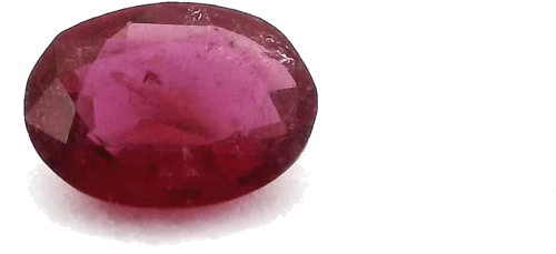 0.64 carat RED Oval Tourmaline (1)