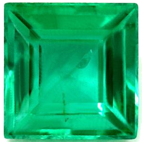 0.62 carat GREEN Square Smaragdas (1)
