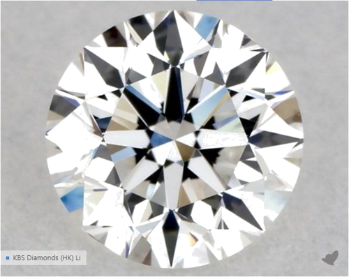 0.5 carat E-VS2 Excellent cut Natūralus Round Deimantas (1)