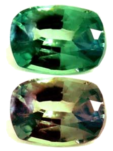 0.28 carat GREEN Cushion Alexandrite (1)