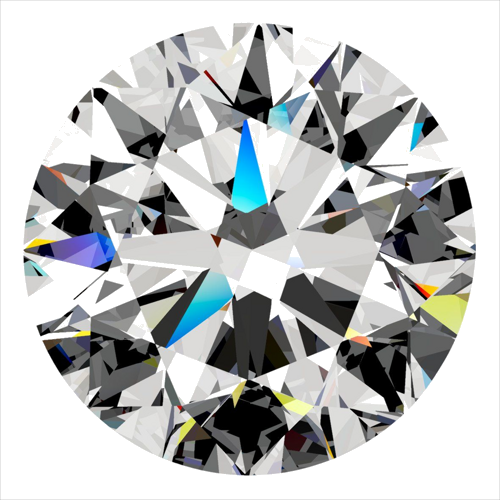 0.5 carat F-VVS2 Excellent cut Natūralus Round Deimantas (1)