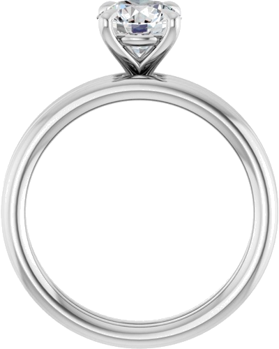 Sužadėtuvių Žiedas „Claw-Prong Solitaire“ 10k white gold Round 6.5mm (7)