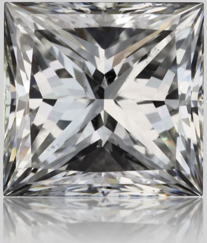 0.7 carat F-SI2 Natūralus Princess Deimantas (1)