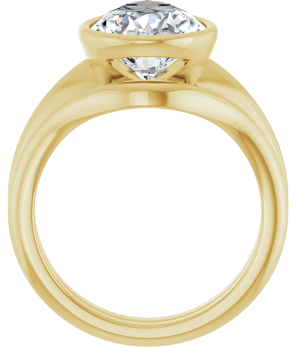 Sužadėtuvių Žiedas „Bezel-Set Solitaire“ 14k yellow gold Pear 14mm x 9mm (7)