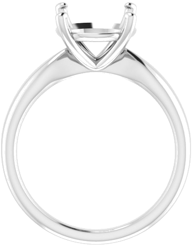 Sužadėtuvių Žiedas 14k white gold Round 10mm (2)