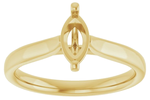 Sužadėtuvių Žiedas 14k yellow gold Marquise 8mm x 4mm (3)