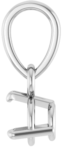 Pakabukas „Round 3-Prong“ 14k white gold Round 4mm (3)