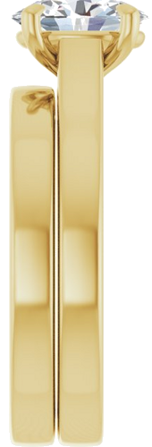 Sužadėtuvių Žiedas „Claw-Prong“ 14k yellow gold Oval 8mm x 6mm (9)
