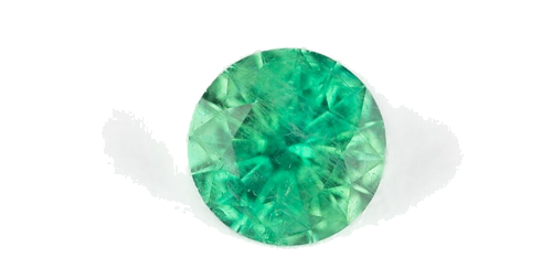 0.45 carat GREEN Round Smaragdas (1)