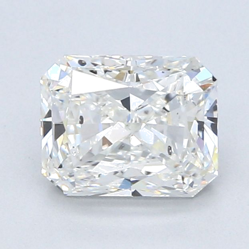 1.51 carat G-SI1 Natūralus Radiant Deimantas (1)