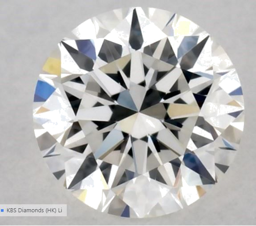 0.33 carat G-VVS1 Excellent cut Natūralus Round Deimantas (1)