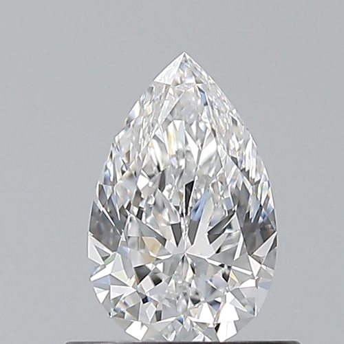 0.6 carat D-VVS2 Natūralus Pear Deimantas (1)