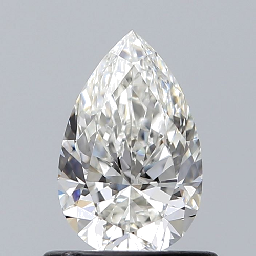 0.72 carat G-VVS2 Natūralus Pear Deimantas (1)