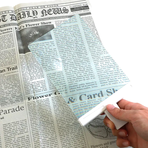 Настолна лупа с изтегляща се правоъгълна леща и LED осветление 2x (2)