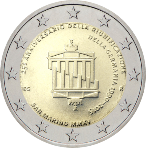 2015 San Marino German Reunification 2 euro coin (3)