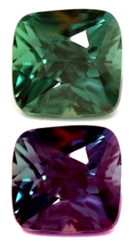 0.57 carat GREEN Cushion Alexandrite (1)
