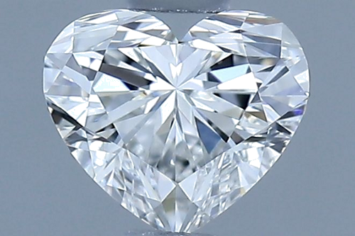 0.4 carat F-VVS2 Natūralus Heart Deimantas (1)