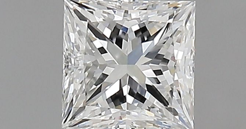 0.6 carat G-VVS2 Natūralus Princess Deimantas (1)