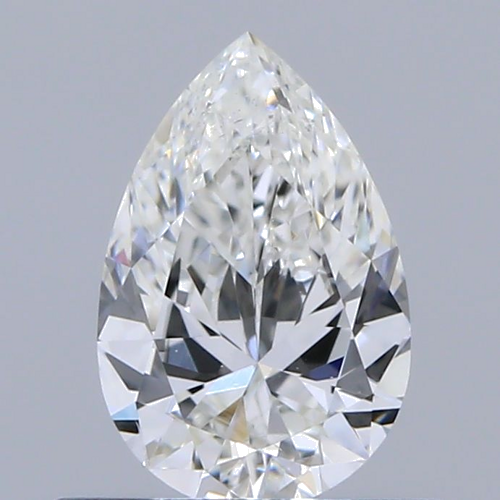 0.5 carat G-SI1 Natūralus Pear Deimantas (1)