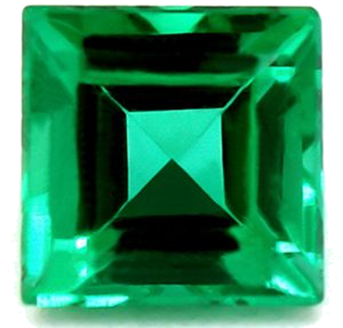 0.56 carat GREEN Square Smaragdas (1)