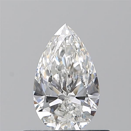 0.5 carat F-VVS2 Natūralus Pear Deimantas (1)