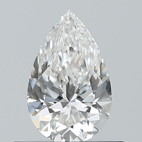 0.5 carat F-VS2 Natūralus Pear Deimantas (1)