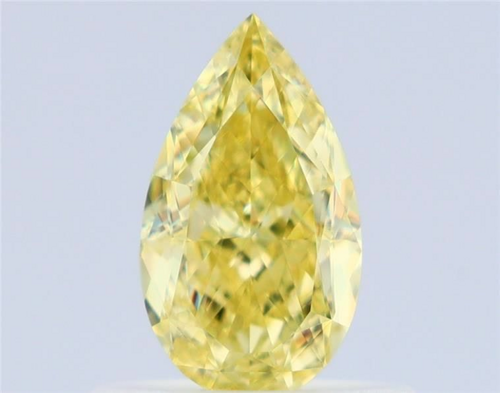 0.58 carat Fancy Intense Yellow-VVS1 Natūralus Pear Deimantas (1)