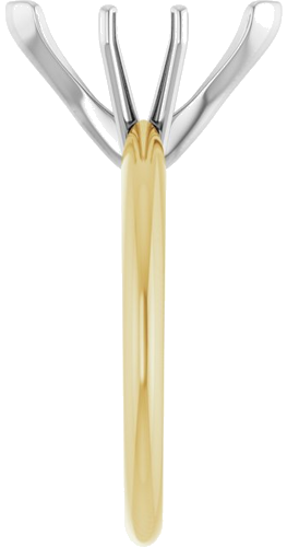 Sužadėtuvių Žiedas „V-End Solitaire“ 585 Baltojo Ir Geltonojo Aukso Marquise 13mm x 6mm (4)