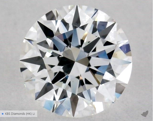 0.54 carat E-VS1 Excellent cut Natūralus Round Deimantas (1)