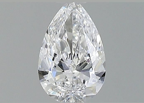 0.52 carat D-VVS2 Natūralus Pear Deimantas (1)