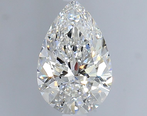 1.0 carat F-VVS1 Natūralus Pear Deimantas (1)