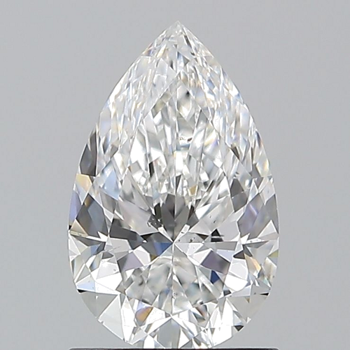 1.2 carat F-SI1 Natūralus Pear Deimantas (1)
