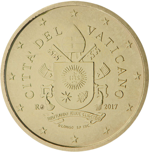 2017 Vatican Pope Francis coat of arms 50 ct. coin (1)
