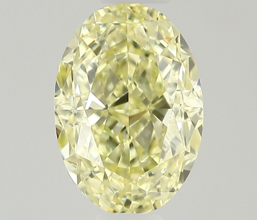 0.52 carat Fancy Light Yellow-VVS1 Natūralus Oval Deimantas (1)