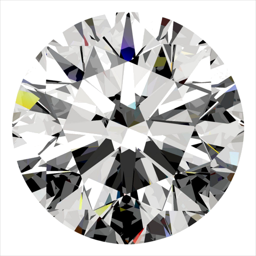 0.42 carat F-VS2 Excellent cut Natūralus Round Deimantas (1)