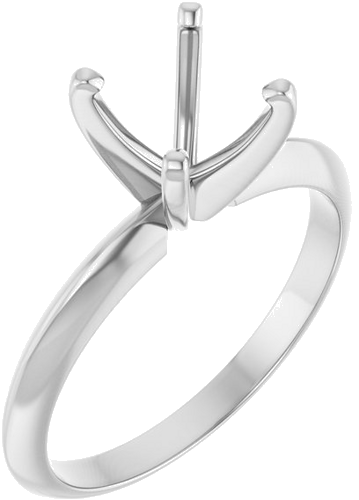 Sužadėtuvių Žiedas „Light Solitaire“ 585 Baltojo Aukso Round 7.3mm x 7.7mm (1)