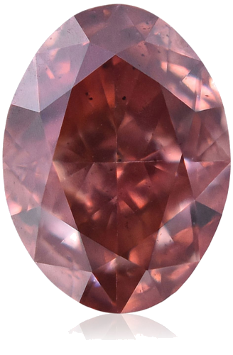0.24 carat Fancy Deep Orangey Pink-SI2 Natūralus Oval Deimantas (1)