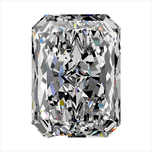 0.32 carat E-VS1 Natūralus Radiant Deimantas (1)
