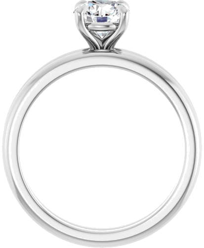 Platinum 6 mm Round Solitaire Engagement Ring Mounting (7)