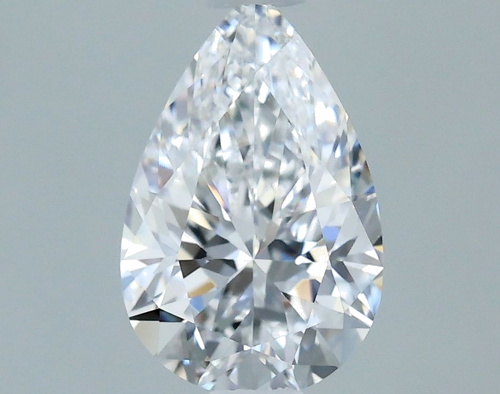 0.7 carat D-VS1 Natūralus Pear Deimantas (1)