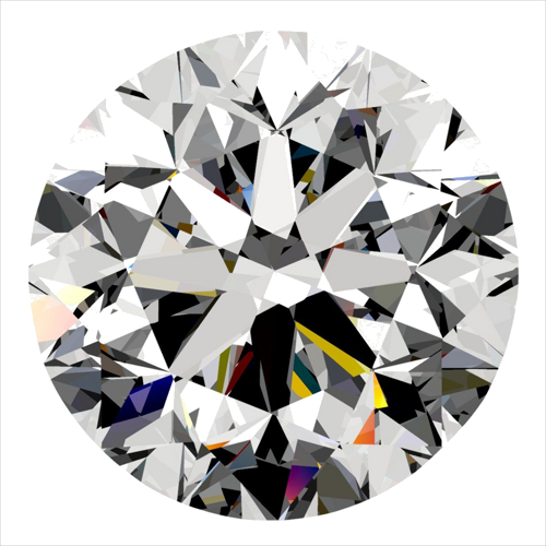 0.3 carat D-VS2 GD cut Natūralus Round Deimantas (1)