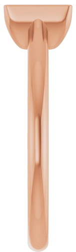 Sužadėtuvių Žiedas „Half-Bezel Solitaire“ 14k rose gold Square 5mm (4)