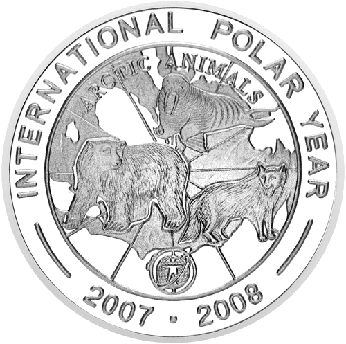 1000 Won International Polar Year 2008 North Korea silver coin (1)