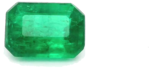 0.59 carat GREEN STEP cut Emerald Smaragdas (1)