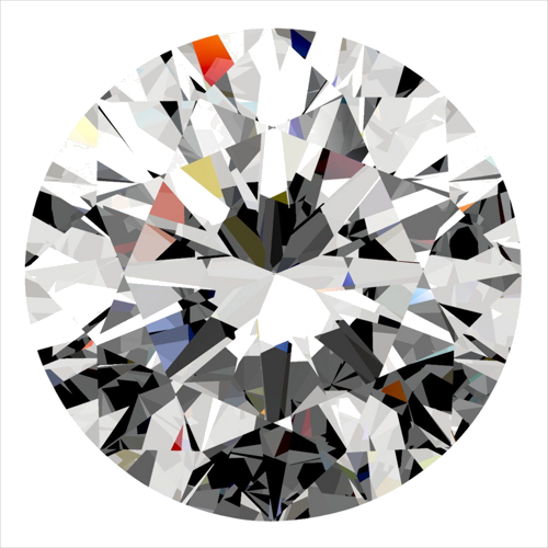 0.3 carat D-VVS2 Excellent cut Natūralus Round Deimantas (1)