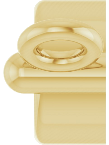 Pakabukas „Family Bar“ 14k yellow gold Round 3mm (3)