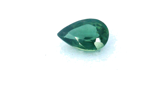 0.64 carat GREEN Pear Safyras (1)