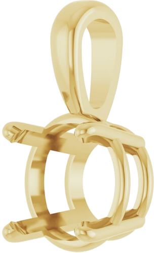 Pakabukas „Solitaire“ 417 Geltonojo Aukso Round 8mm (2)