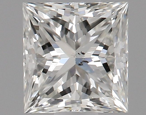0.51 carat I-SI1 Natūralus Princess Deimantas (1)